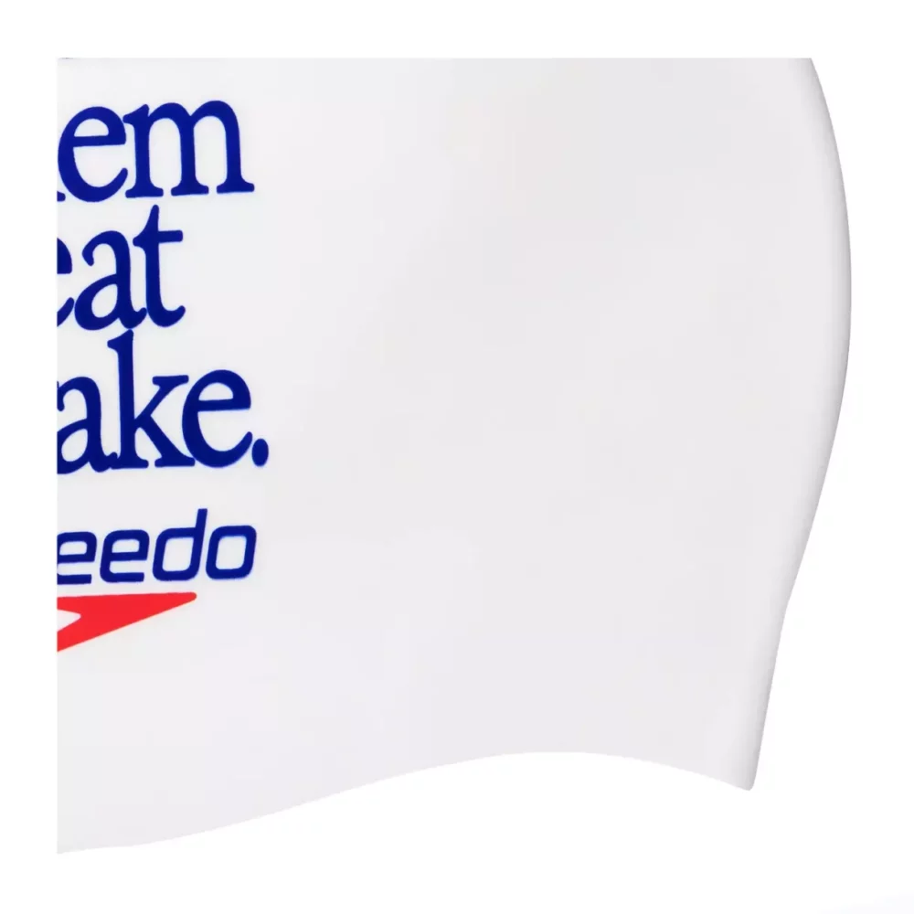 GORRO PARA NATACIÓN SPEEDO SLOGAN PRINTED WHITE - ADULTO - Imagen 3